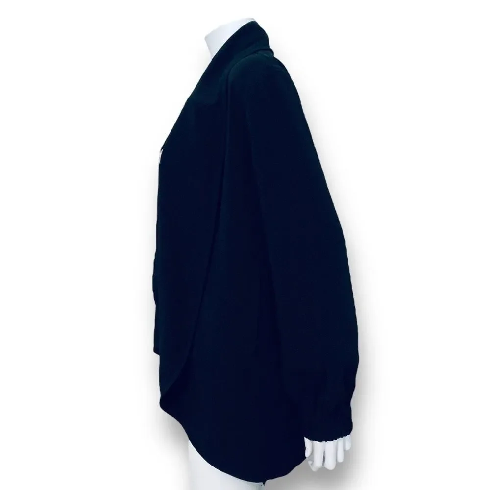 St John Yellow Label Blazer S Zip Front Minimal Quiet Luxury Workwear